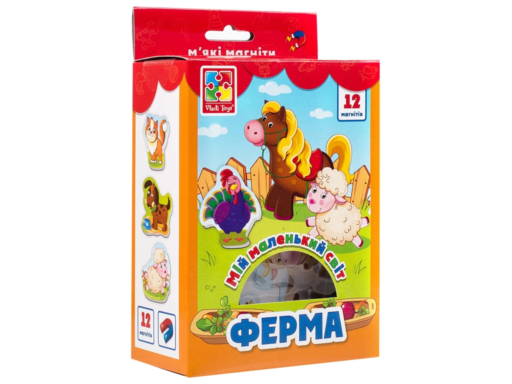 Мягкие магниты Ферма, Vladi Toys