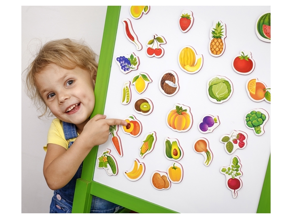 М'які магніти Фрукти, овочі, Vladi Toys