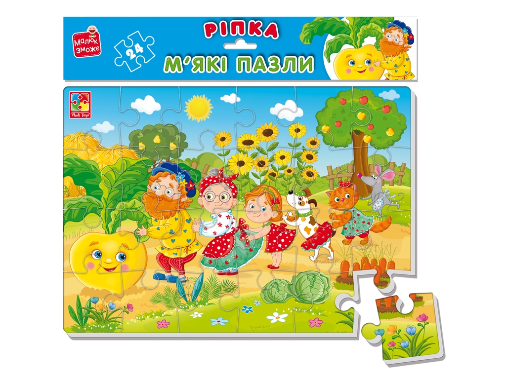 М'які пазли А4, Малюк зможе Ріпка, Vladi Toys