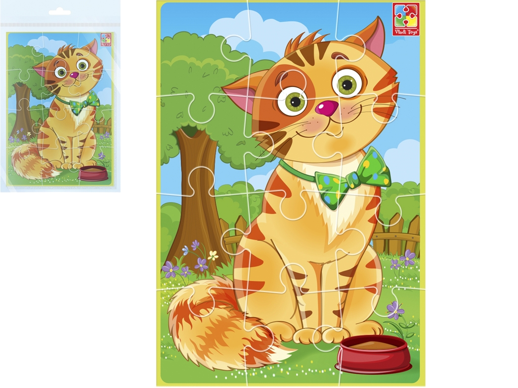Мягкие пазлы А5, Малыш сможет Кот, Vladi Toys