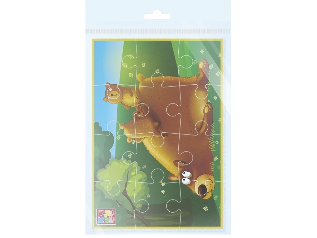 Мягкие пазлы А5, Малыш сможет Медвежата, Vladi Toys