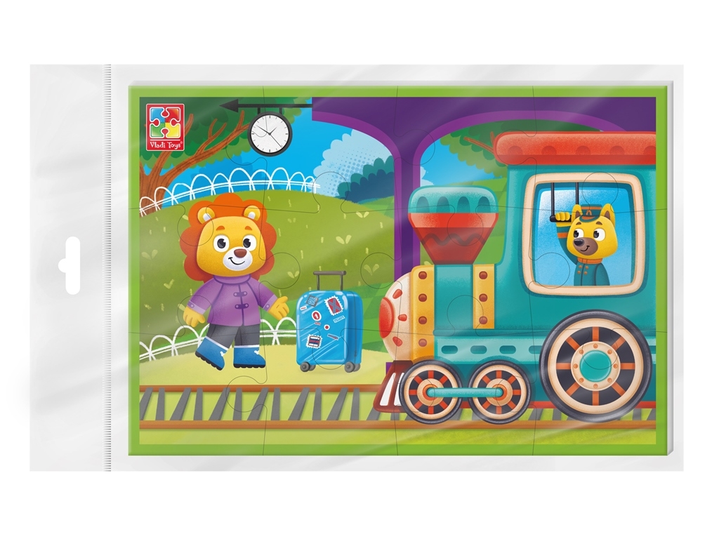 М'які пазли А5, Потяг, Vladi Toys