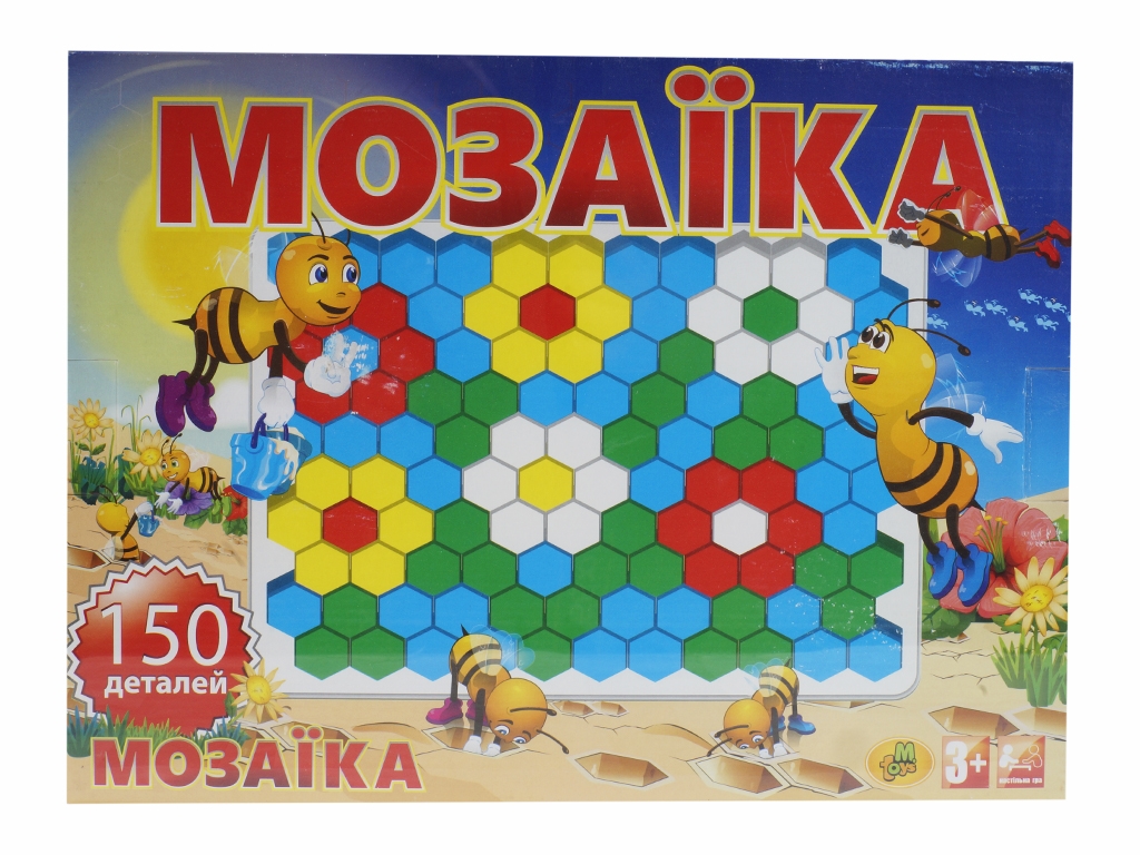 Мозаїка для дітей складання мозаїки Бджілка, 30×40 см, M.Toys