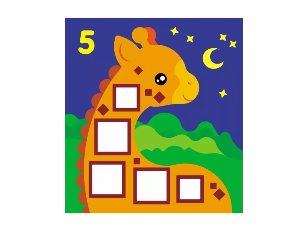 Творча книга "Мозаїка з наліпок. Квадратики", 3-5 р., Ранок