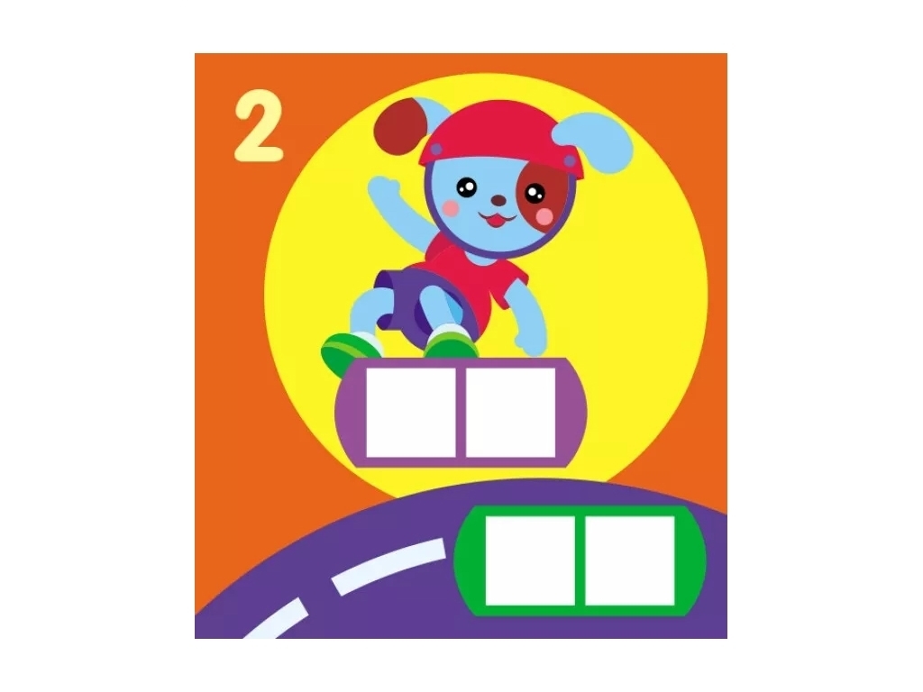 Творча книга "Мозаїка з наліпок. Квадратики", 3-5 р., Ранок
