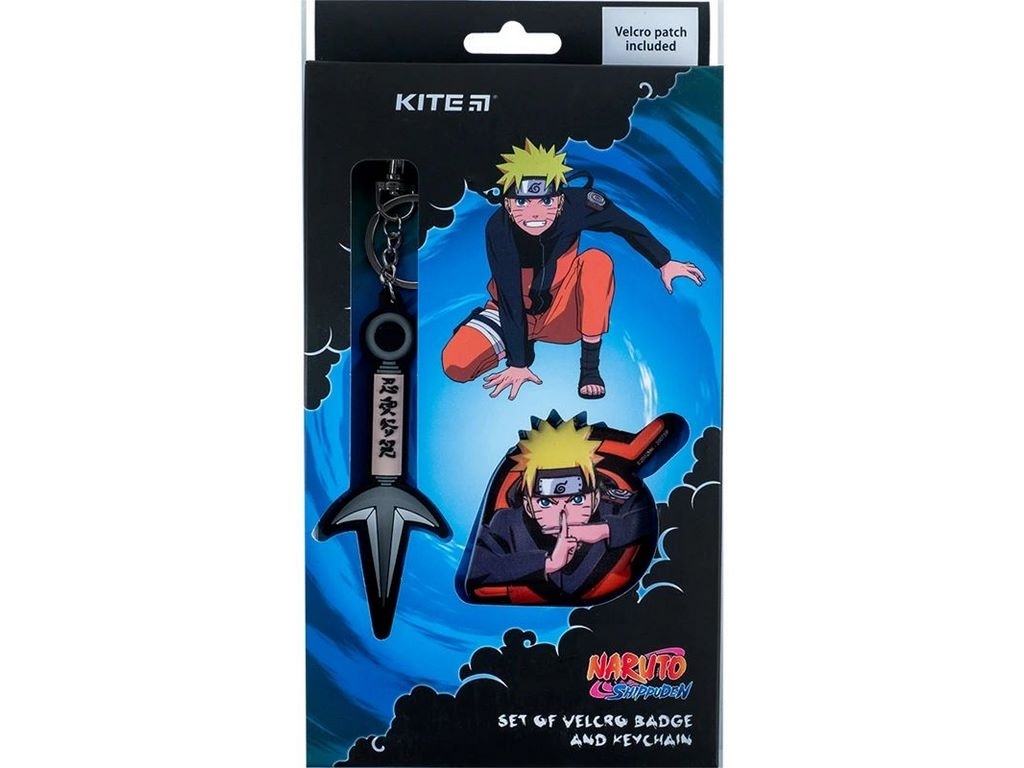 Набор бейджов на липучке и подвеска 2 шт, Naruto Shippuden, Kite
