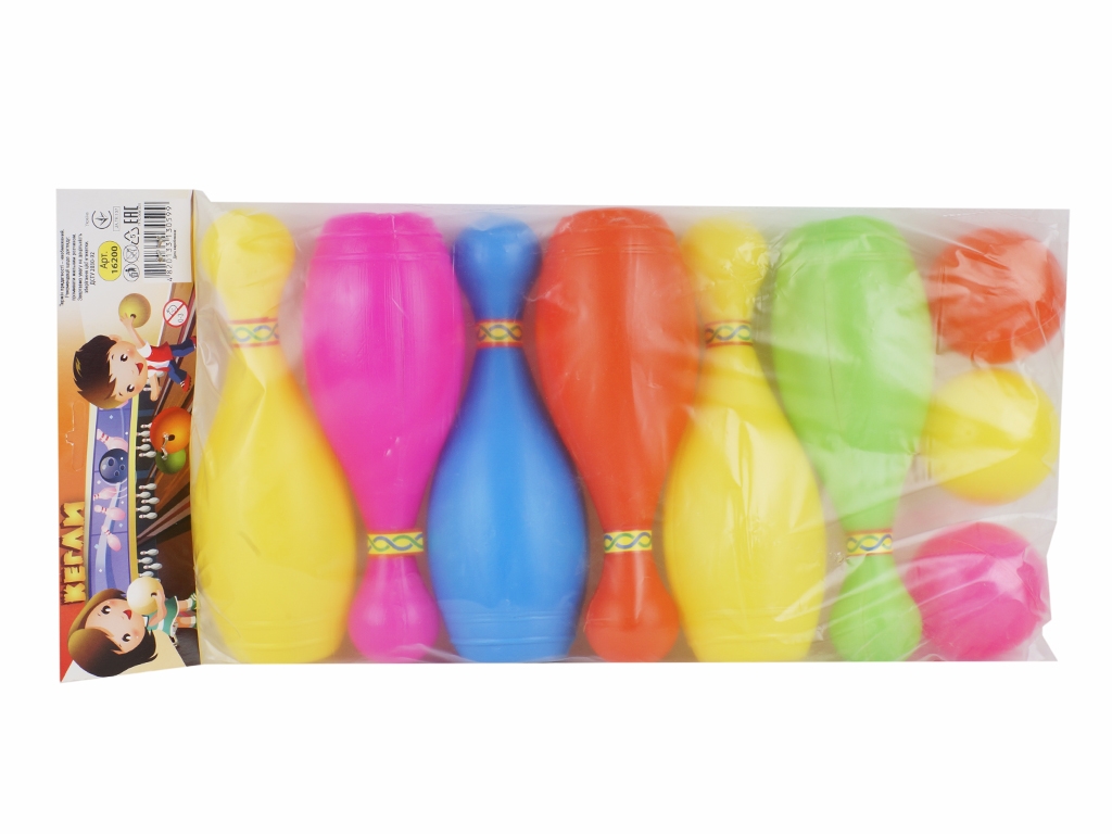 Набір для боулінгу з кеглями 16200, 36 см, з кулями, M.Toys