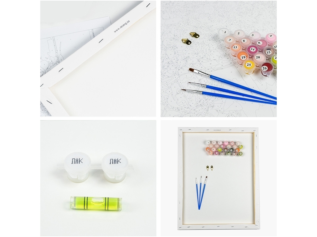 Набор для росписи по номерам Кошки в цветах 40х50 см, Strateg