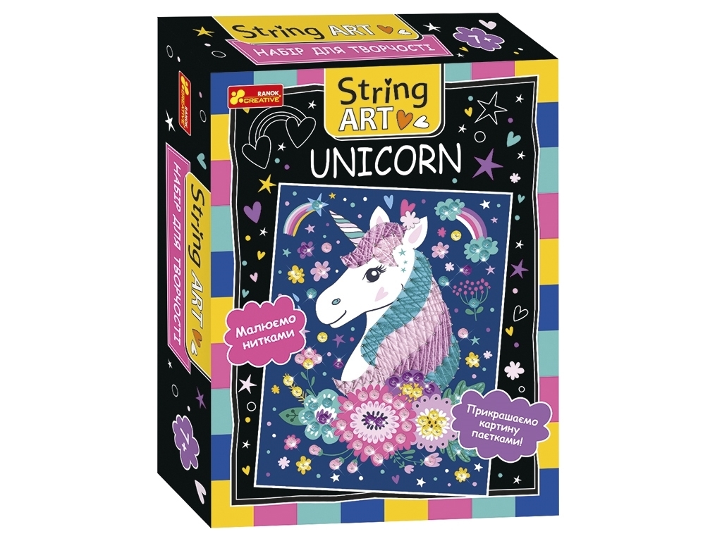 Набір для творчості, String ART, Unicorn, Ranok Creative