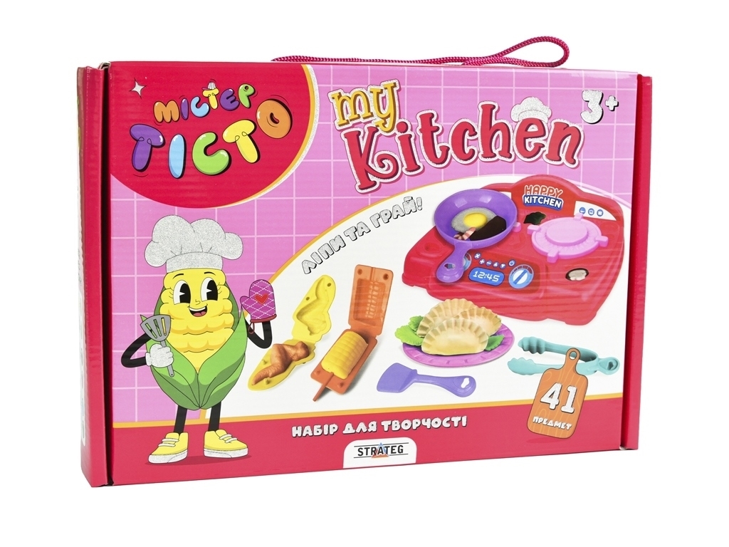 Набір для творчості тісто для ліплення Mister Tisto My Kitchen, з кухонними елементами, Strateg