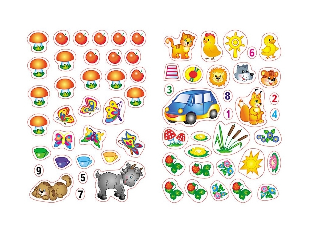 Книжка з наліпками "Kids Sticker. Hippopo", Пегас