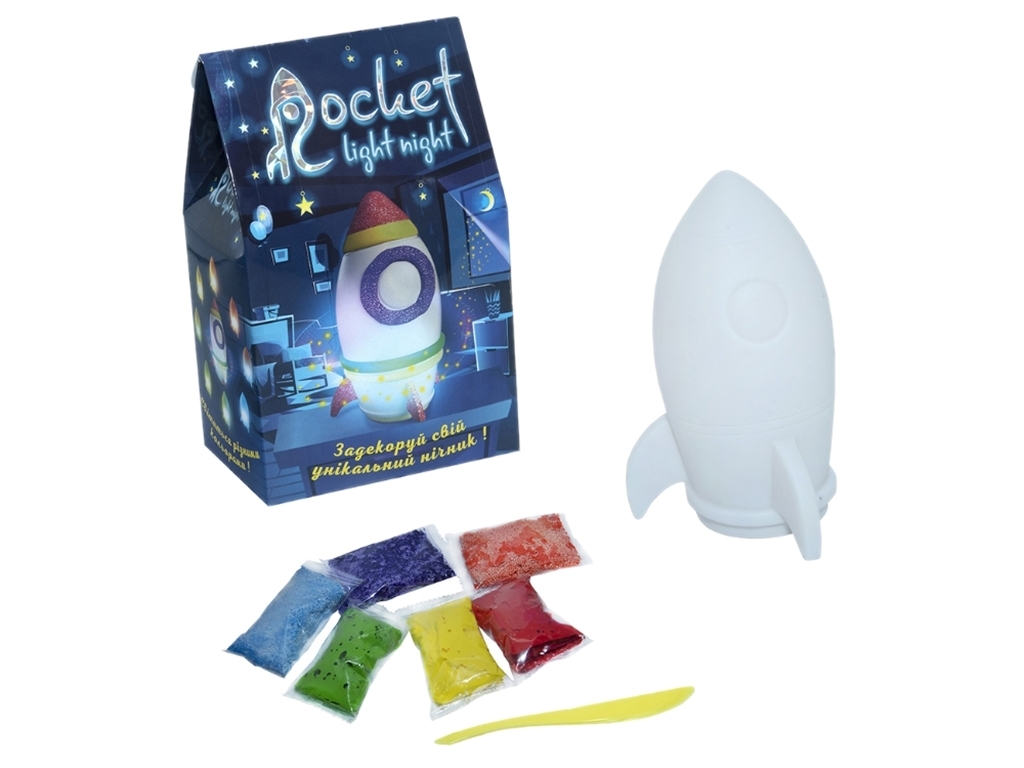 Набір для творчості нічник Rocket light night, Strateg