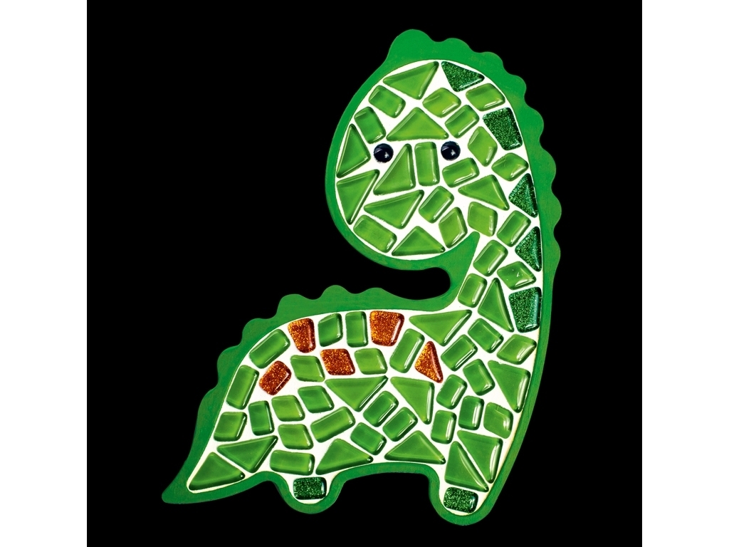 Набор для творчества стеклянная мозаика Динозавр, Mosaaro