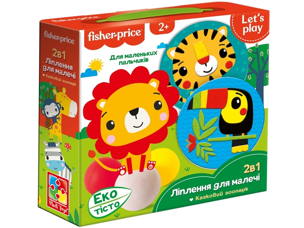 Набір для творчості з екотістом Fisher Price Казковий зоопарк, Vladi Toys