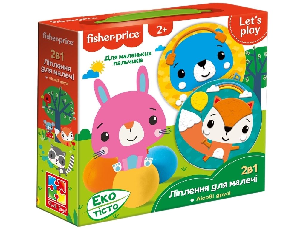 Набір для творчості з екотістом Fisher Price Лісові друзі, Vladi Toys