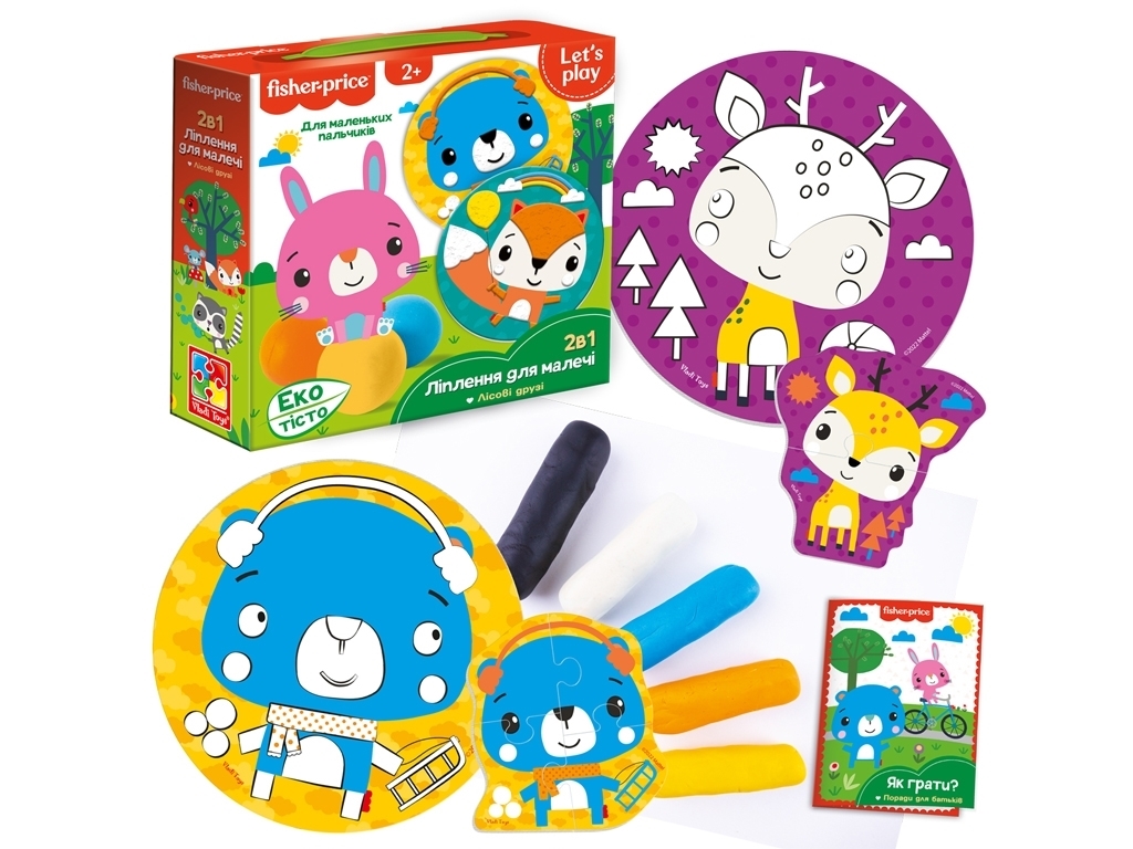 Набір для творчості з екотістом Fisher Price Лісові друзі, Vladi Toys