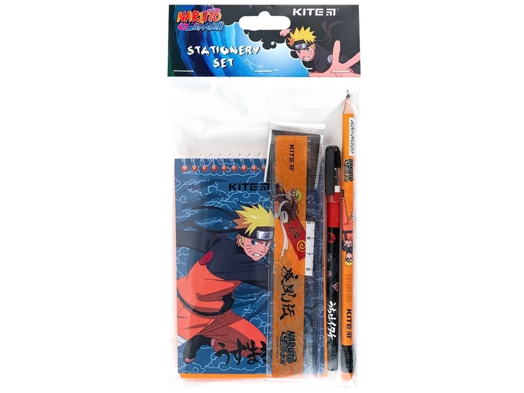Набор канцтоваров Naruto Shippuden 4 предмета, Kite