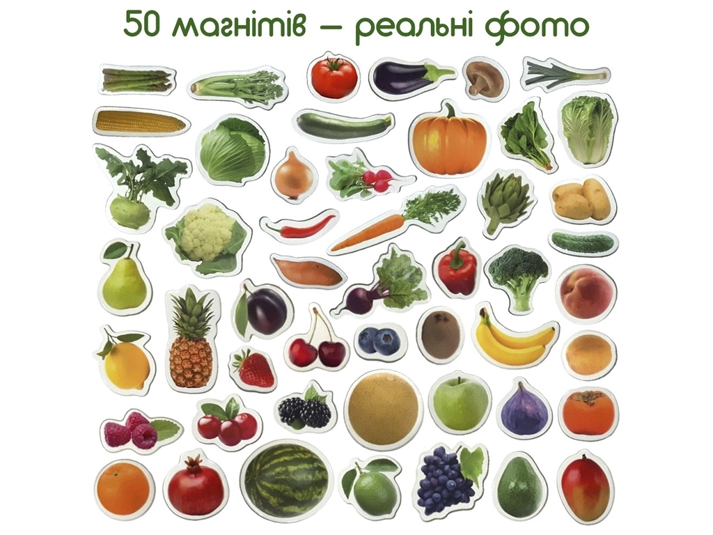 Набор магнитов Fruits and vegetables. Magdum ML4031-15 EN