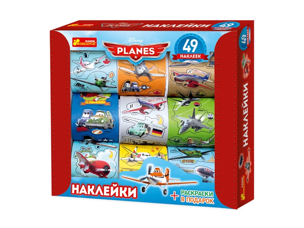 Набор наклеек в коробке Самолёты 1, Disney, Ranok Creative