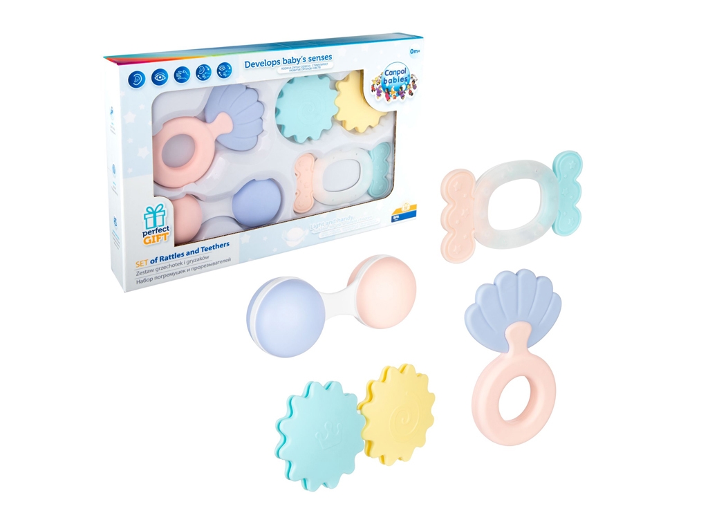 Набір перших брязкалець Pastel. Canpol Babies 79/401