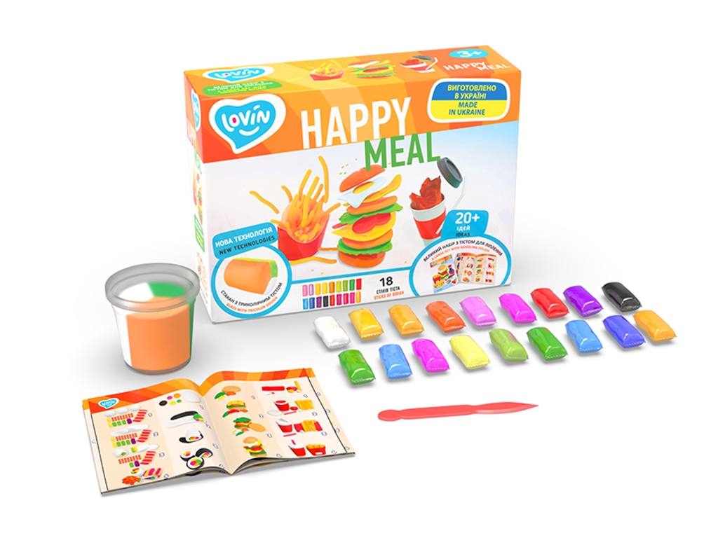 Набір тіста для ліплення Happy Meal. ТМ LOVIN'DO 41190.