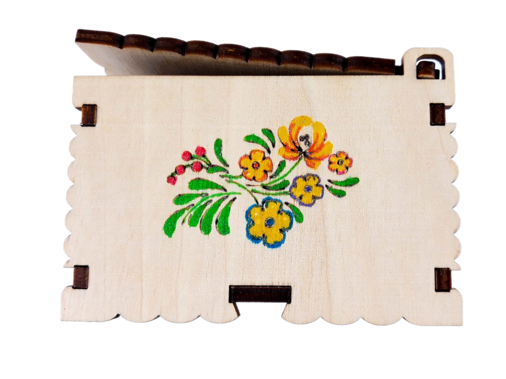 Шкатулка нова, Петриківський розпис, ZIRKA