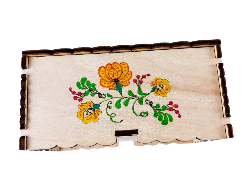 Шкатулка нова, Петриківський розпис, ZIRKA