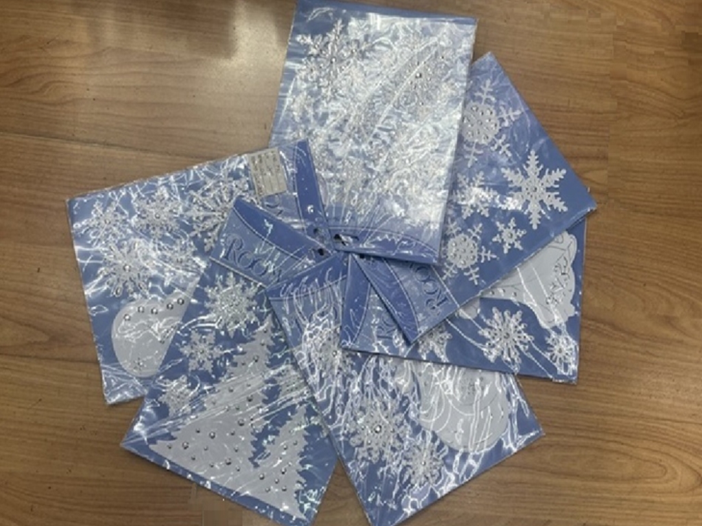 Наклейка на окна New Year 18х23см, M50097