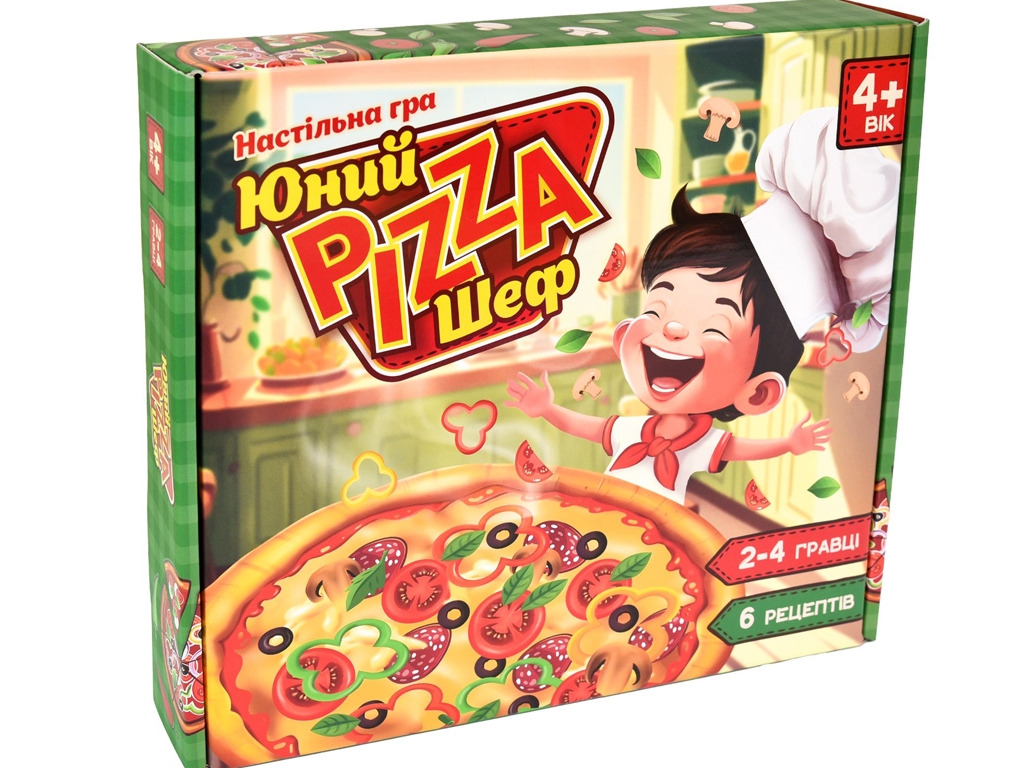 Настільна гра складання піци Юний Pizza шеф, з інгредієнтами та рецептами, Strateg
