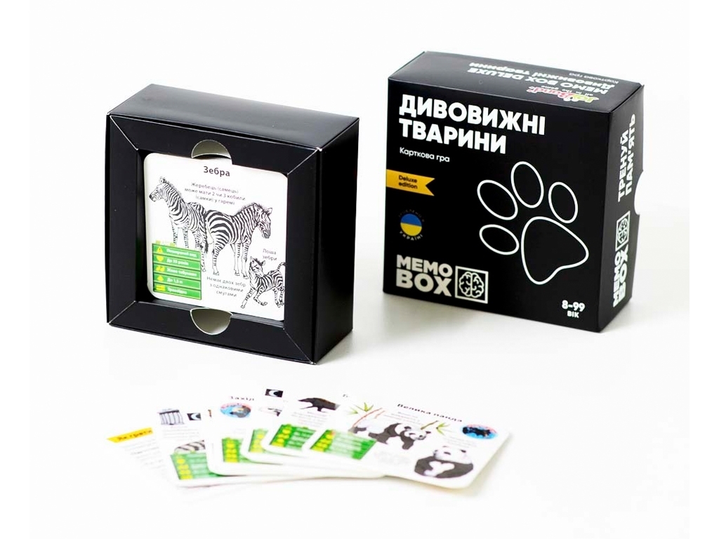 Настільна гра MemoBox Delux Дивовижні тварини. JoyBand MBD106