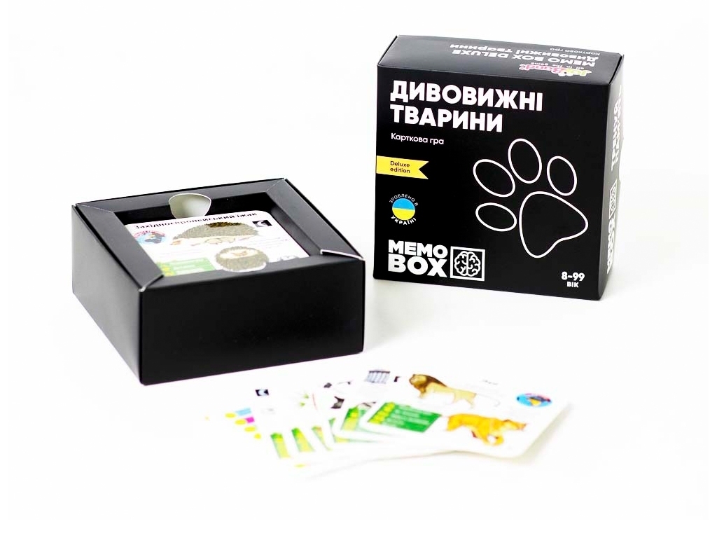 Настільна гра MemoBox Delux Дивовижні тварини. JoyBand MBD106