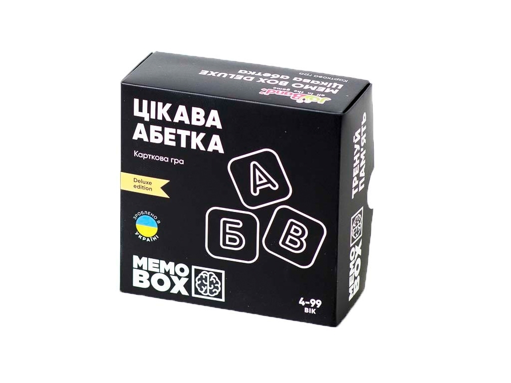Настільна гра MemoBox Delux Цікава абетка. JoyBand MBD103