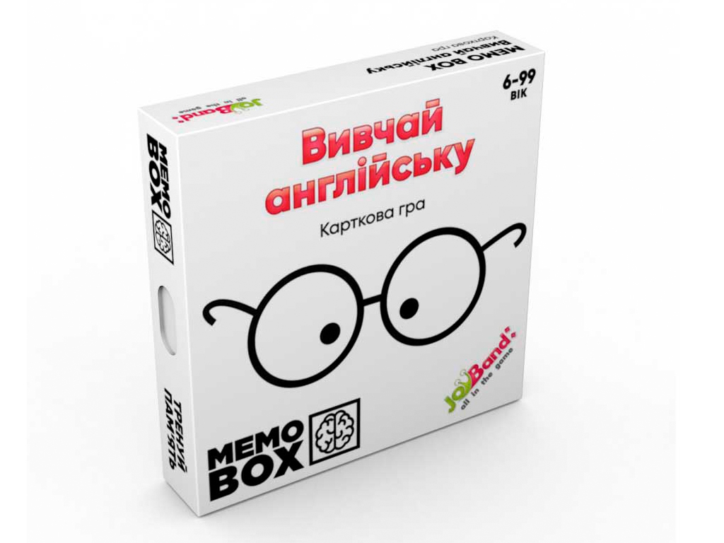 Настільна гра MemoBox Вивчай Англійську. JoyBand MB0004