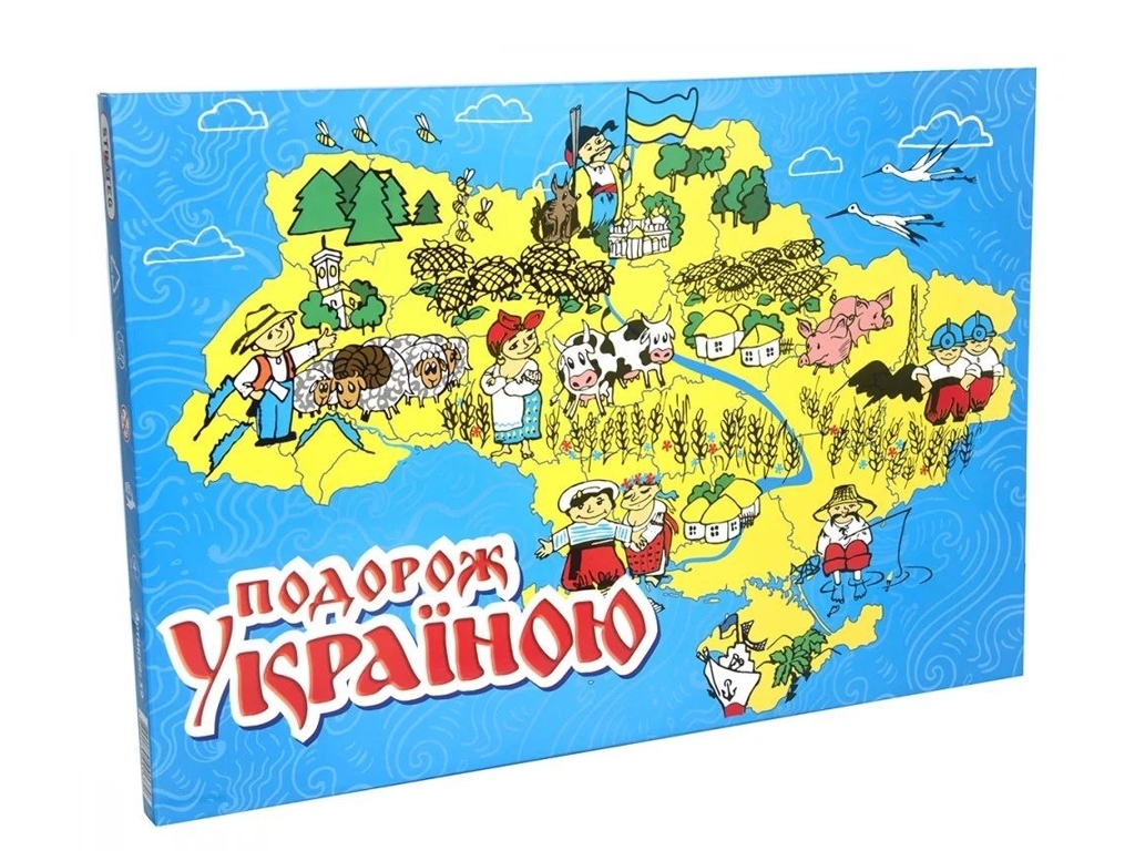 Настільна гра "Подорож Україною", 6+, Strateg