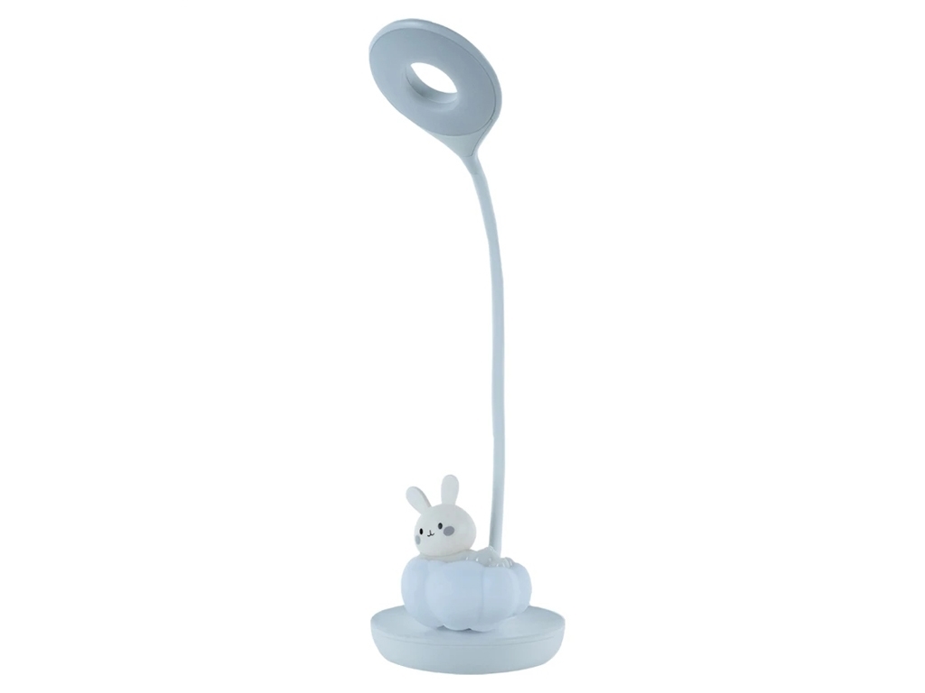 Настільна лампа біла LED з акумулятором Cloudy Bunny, Kite