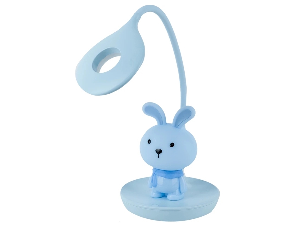 Настільна лампа блакитна LED з акумулятором Bunny, Kite