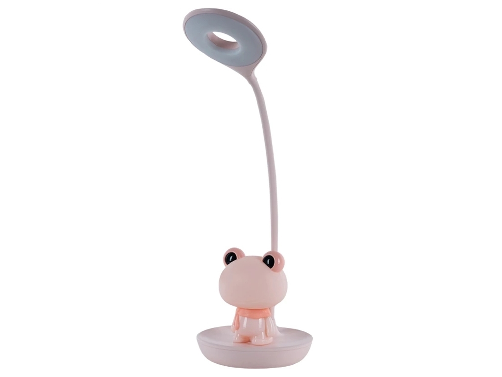 Настольная лампа розовая LED с аккумулятором Froggy, Kite