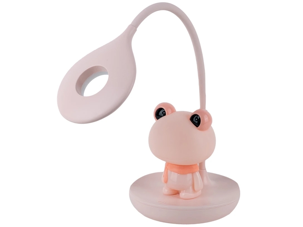 Настольная лампа розовая LED с аккумулятором Froggy, Kite