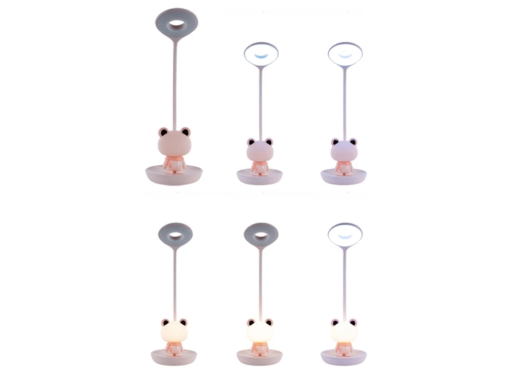 Настольная лампа розовая LED с аккумулятором Froggy, Kite