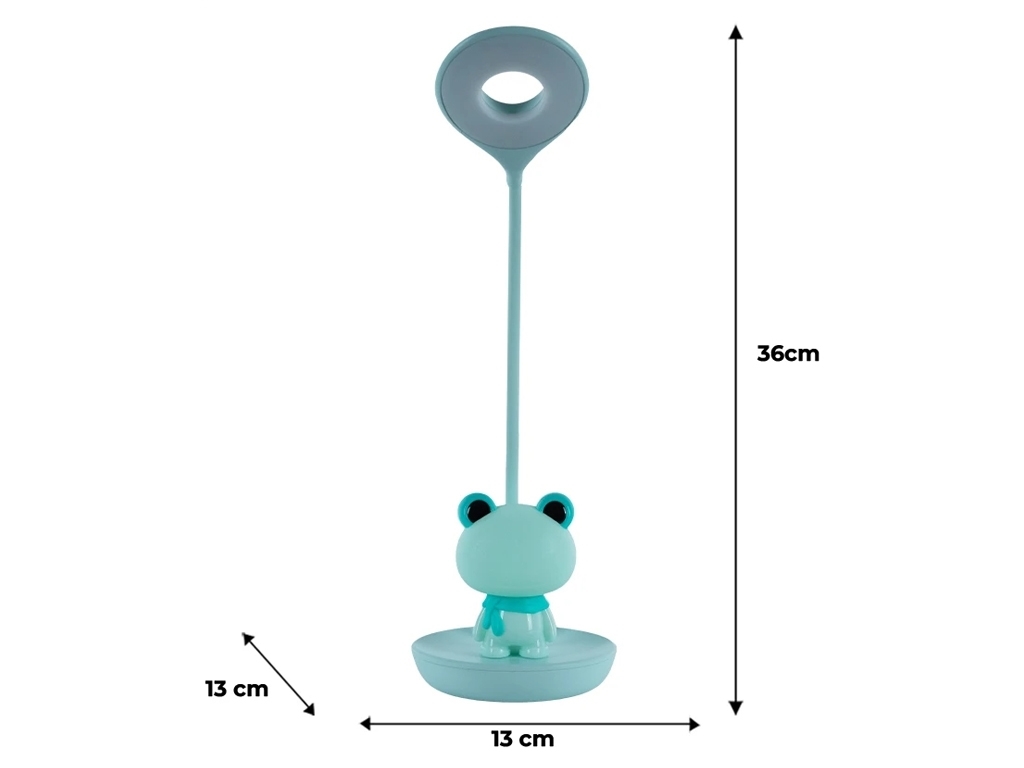 Настольная лампа зеленая LED с аккумулятором Froggy, Kite
