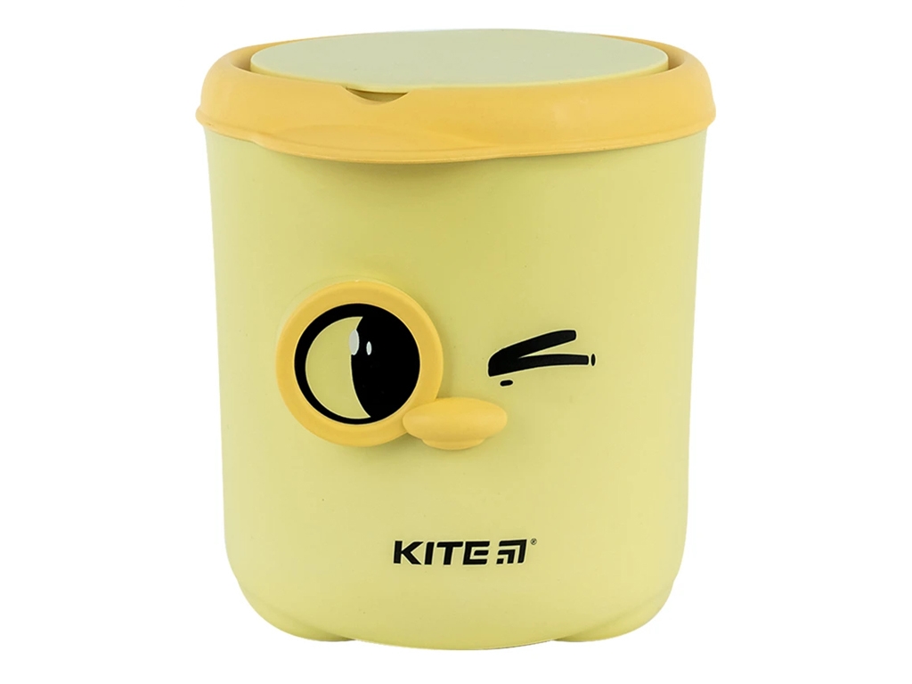 Настільний контейнер для сміття жовтий, Kite