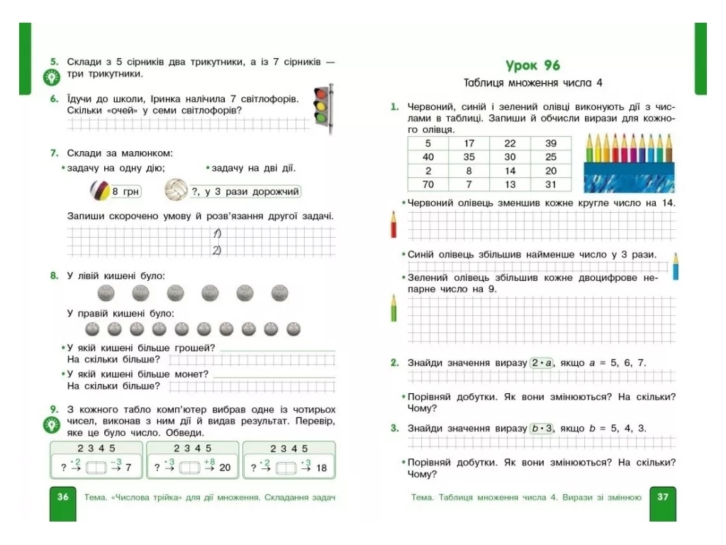 Учебник "Математика", 2 класс НУШ. Часть 3, к учебнику Гись О.М., Филяк И.В., Ранок