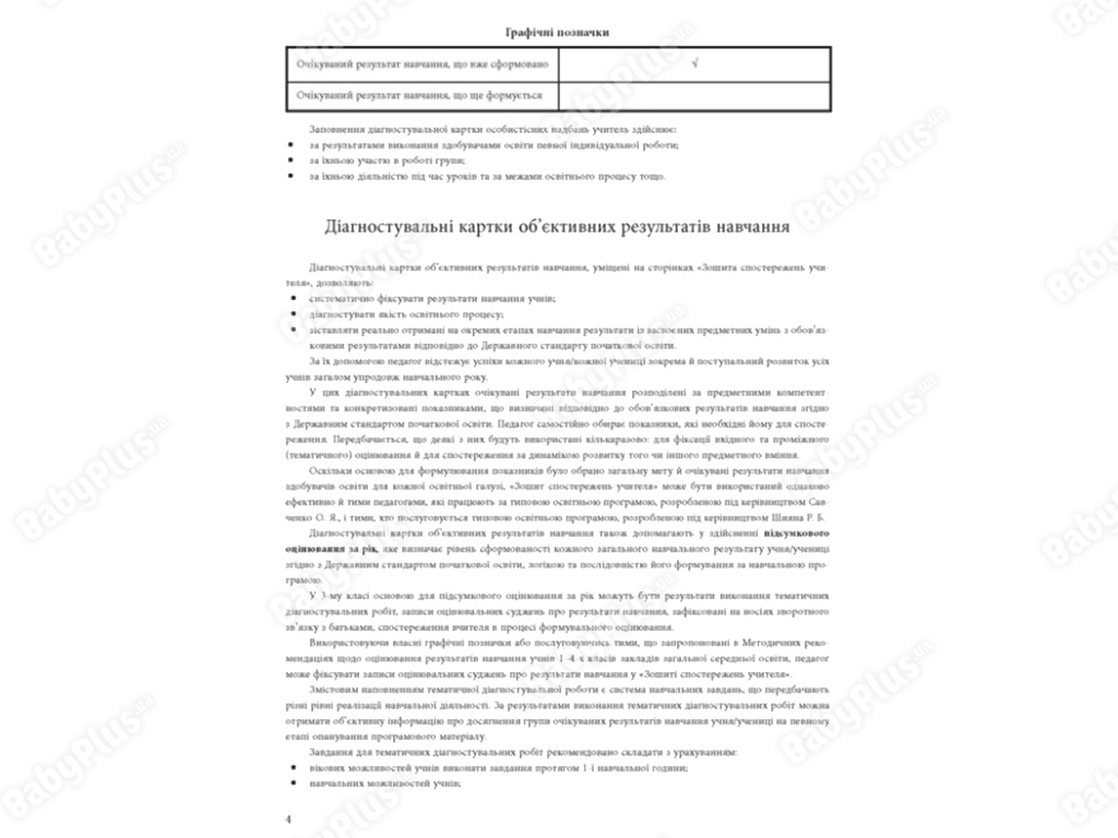 Посібник "Зошит спостережень учителя 3 клас", О. М. Мірошникова, Ранок