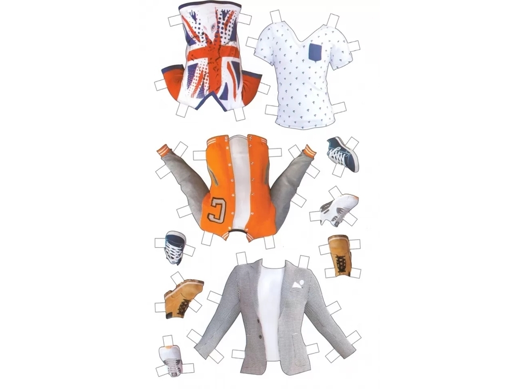 Книга с наклейками "Одевалка Fashion Look Крутецкая одежда", наклейки, 6+, Ранок