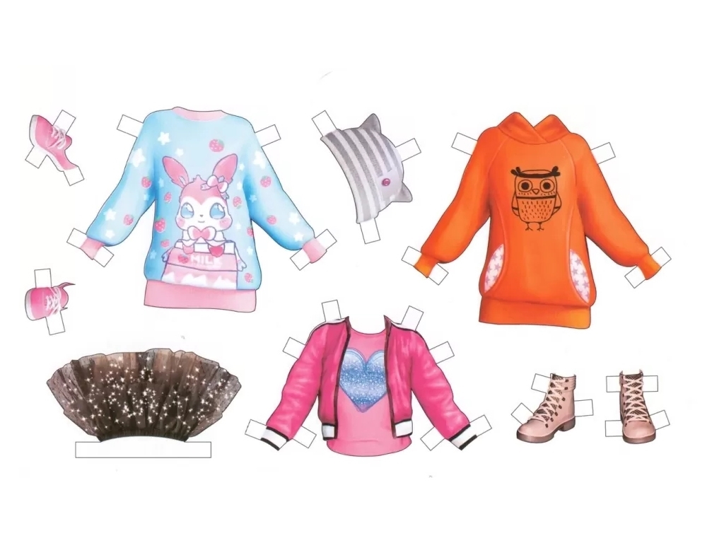 Книга с наклейками "Одевалка Fashion Look Стильная одежда", наклейки, 6+, Ранок