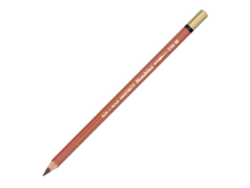 Олівець акварельний MONDELUZ medium terracotta. Koh-i-Noor 3720/65