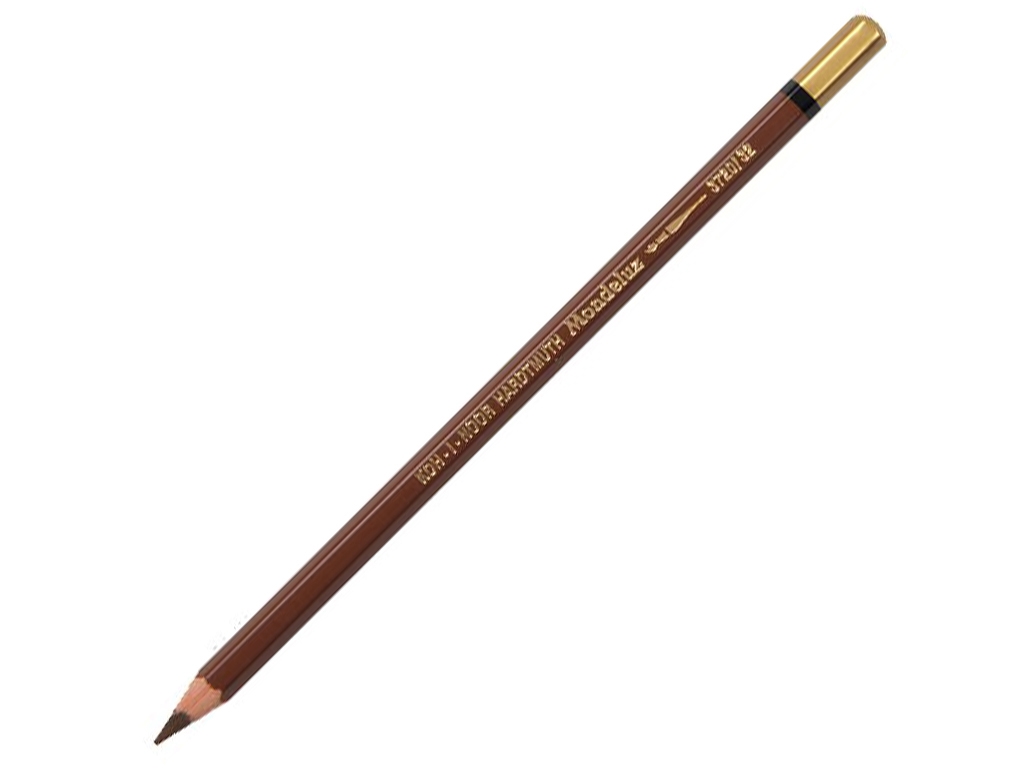 Акварельный карандаш Mondeluz, мягкий грифель 3,8 мм, natural sienna