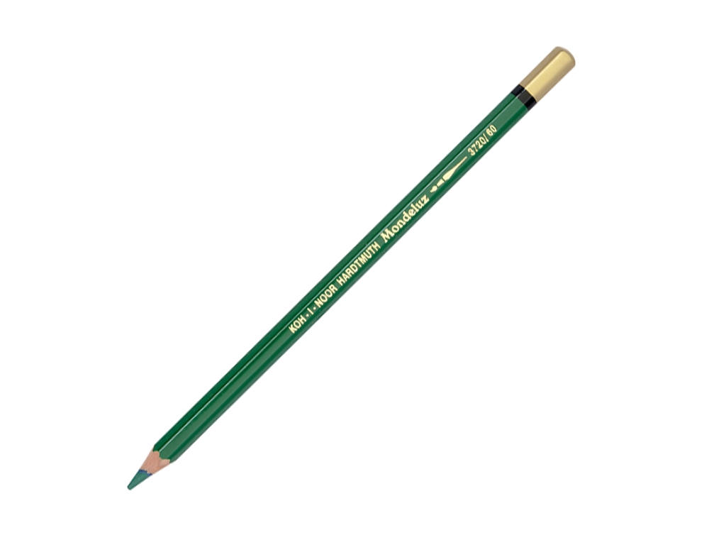 Акварельний олівець Mondeluz, мякий грифель 3,8 мм, emerald green