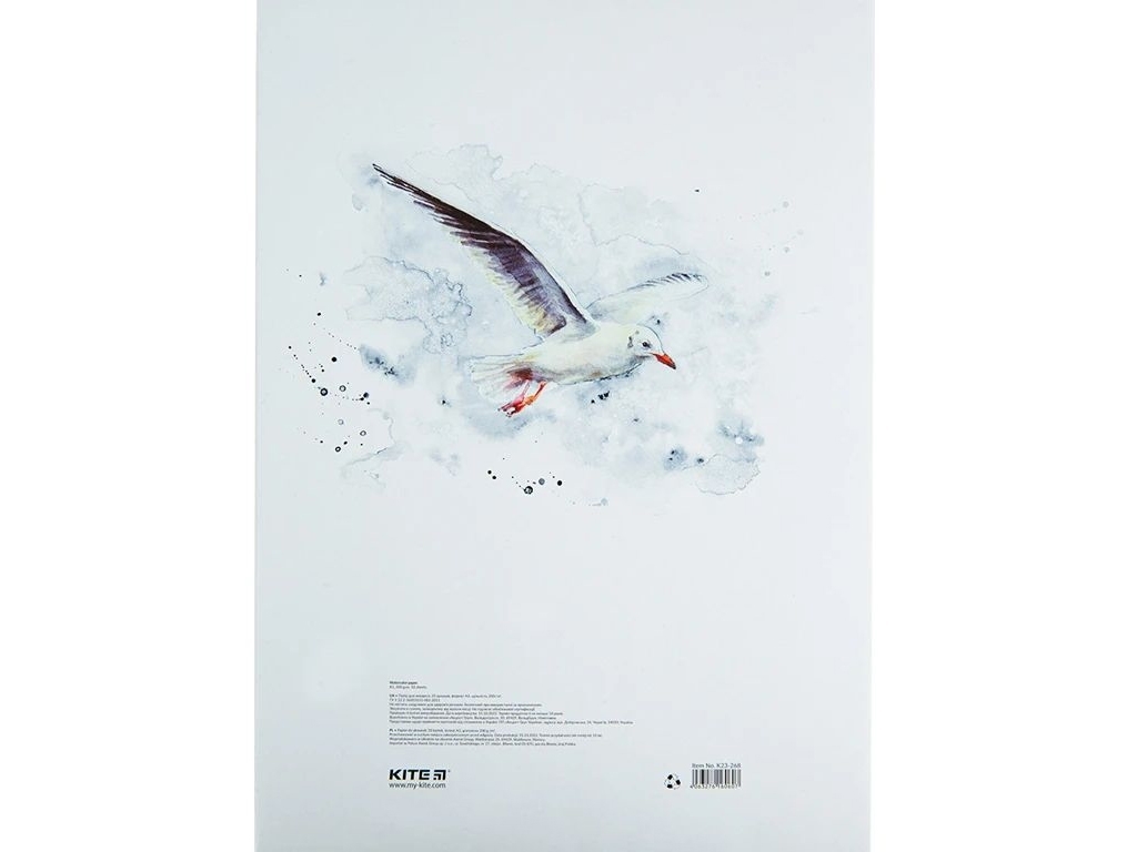 Бумага для акварели А3, 10 листов, Kite
