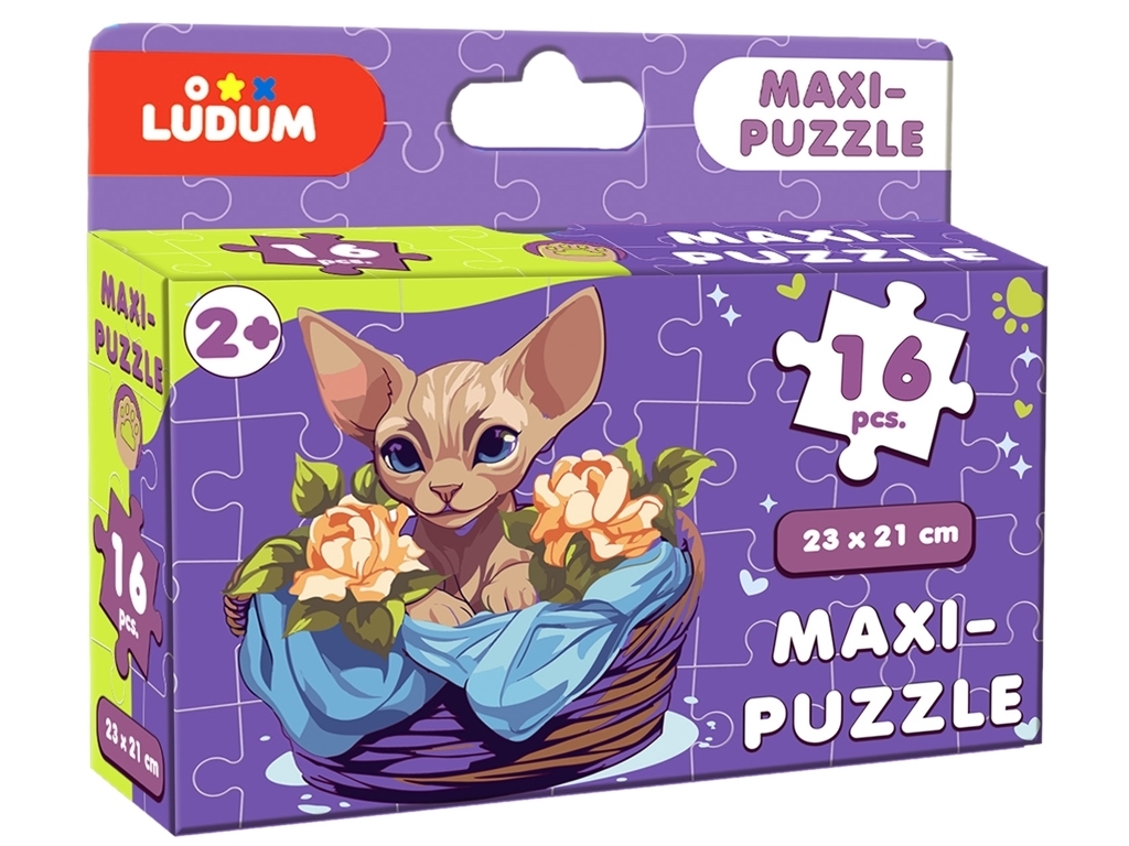 Пазл Максі-пазл Котик 2, 16 великих елементів, Ludum